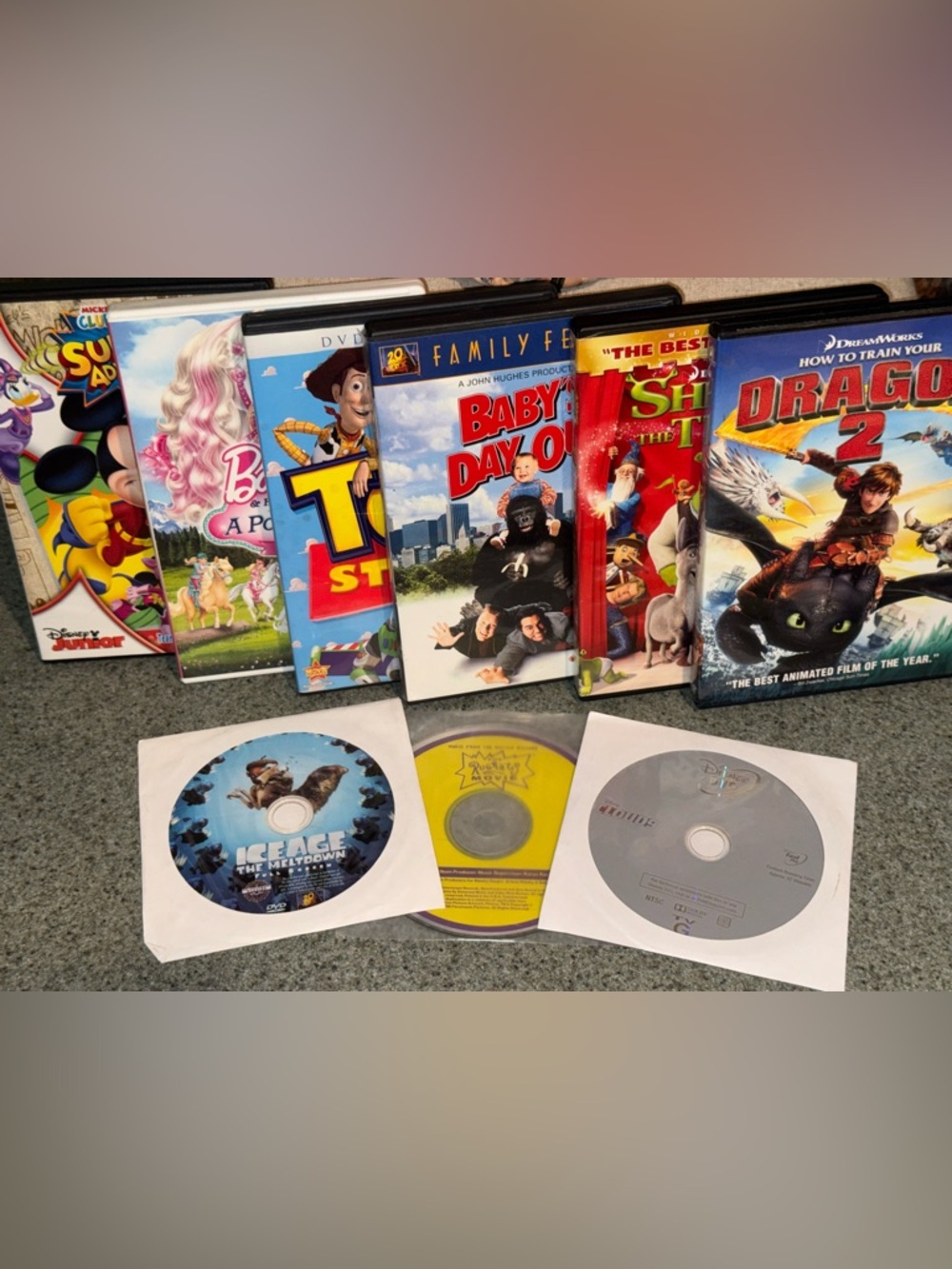 9 Assorted Kids Movies on DVD
